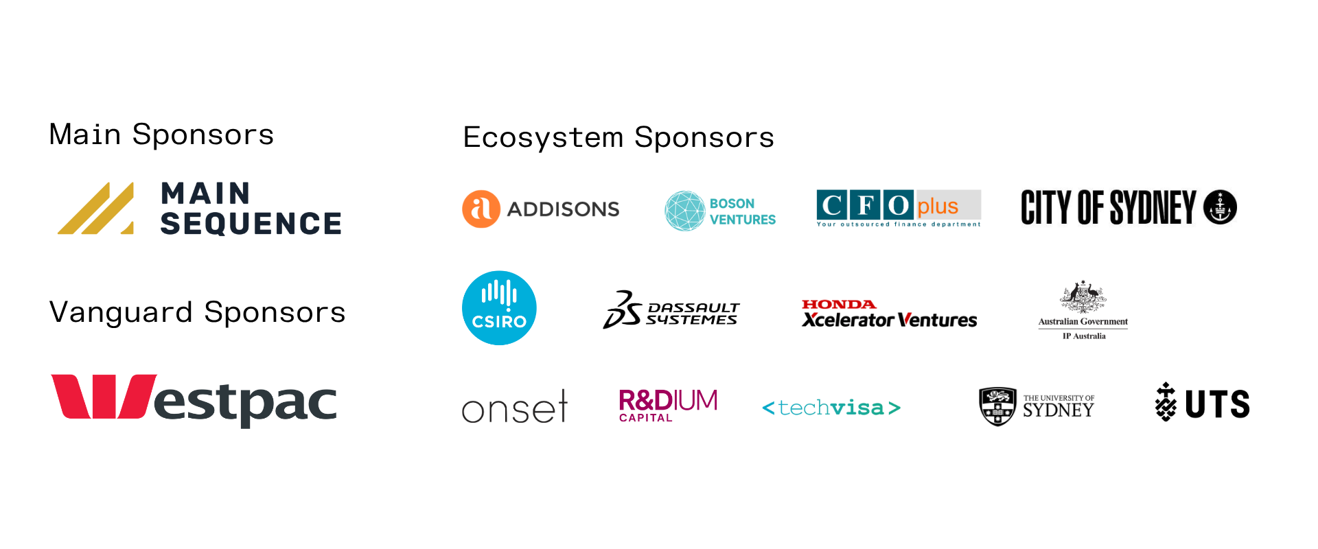 Tech23 2025 Sponsors